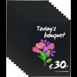 Securit A4 kridttavle Dobbelt siddet 10 stk. 