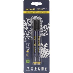 Securit Chalkmarker 1-2mm Sort