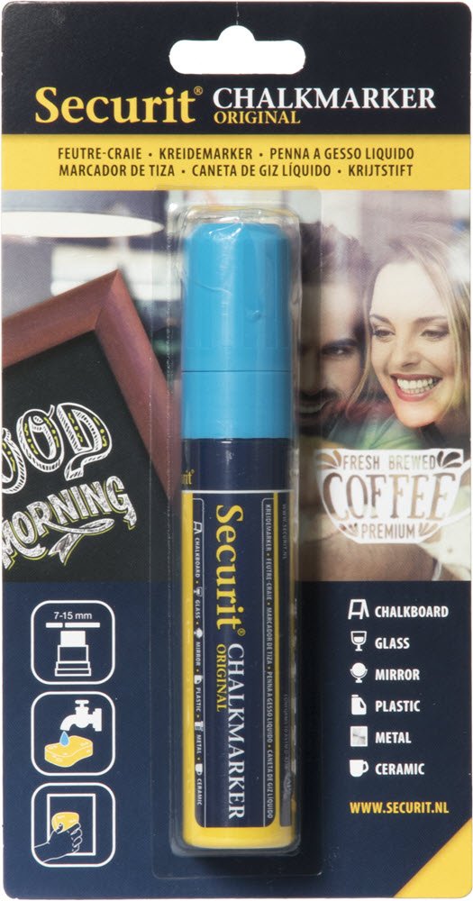 Securit Chalkmarker 7-15mm Bl�