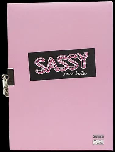 Dagbog med l�s Sassy