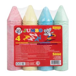 Gadekridt Superjumbo 4 stk
