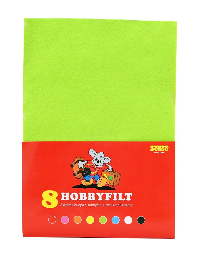Hobby Filt A4 8 farver