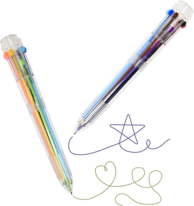Multicolour pen 10 farver