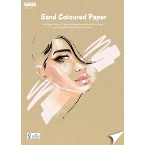 Sense Papirblok A4 Natur 30 ark 120gr.