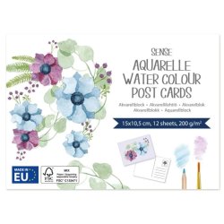 Sense akvaralblok 10x15 200g 12ark