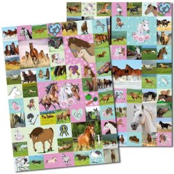 Stickers�t hologram 100 stk. Heste
