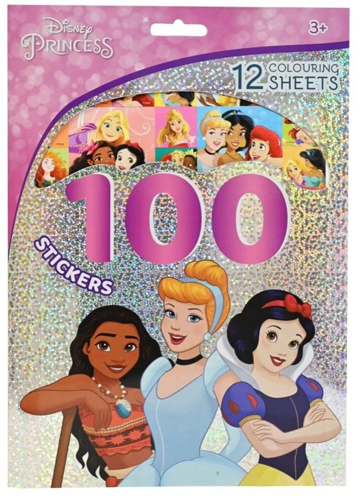 Stickers�t hologram 100 stk. Prinsesser