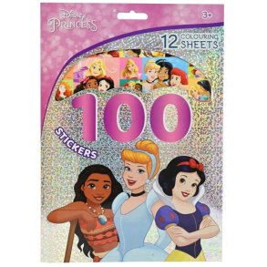 Stickers�t hologram 100 stk. Prinsesser