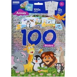 Stickers�t hologram 100 stk. S�de Dyr