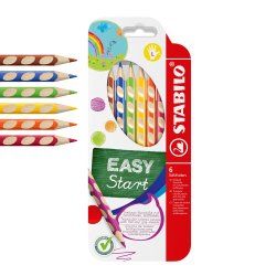 Stabilo Easy start farveblyanter Left 6 ass farver