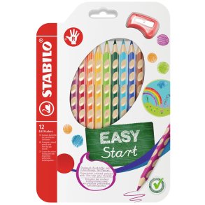 Stabilo Easy start farveblyanter Right 12 stk