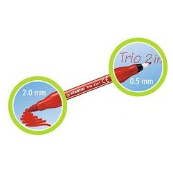 Stabilo Trio 2in1 Tusser 10 stk.