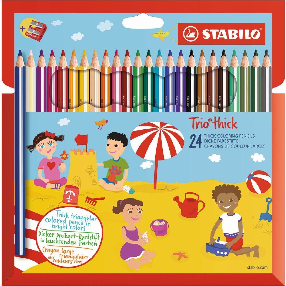 Stabilo Trio Jumbo farveblyanter 24 stk.