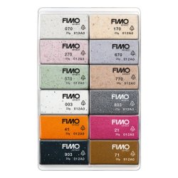 Fimo Soft S�t effect 12 X 25g Blokke BOHO