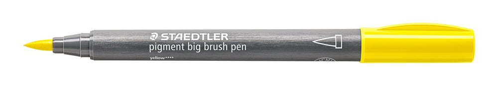 Staedtler Brush Pen Jumbo Pigment 1 Gul 
