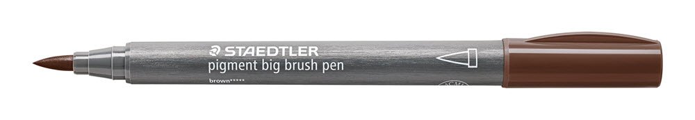 Staedtler Brush Pen Jumbo Pigment 76 Brun