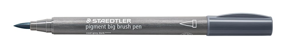 Staedtler Brush Pen Jumbo Pigment 871 Medium Kold Gr�