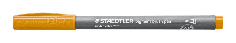 Staedtler Brush Pen Pigment 16 Gylden Okker