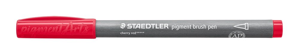 Staedtler Brush Pen Pigment 229 Kirseb�r R�d