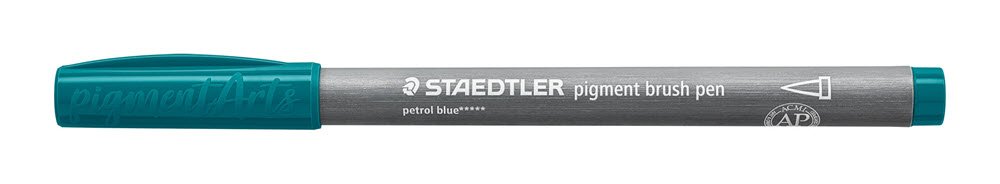 Staedtler Brush Pen Pigment 395 Petrol Bl�