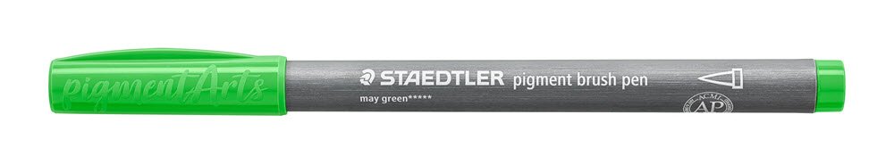 Staedtler Brush Pen Pigment 513 Maj Gr�n