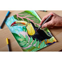 Staedtler Brush Pen Pigment 90 Lys Sort