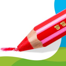 Staedtler Gurli Gris 3i1 farveblyant m. spidser 6 stk. 2 �r