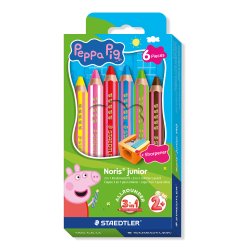Staedtler Gurli Gris 3i1 farveblyant m. spidser 6 stk. 2 �r