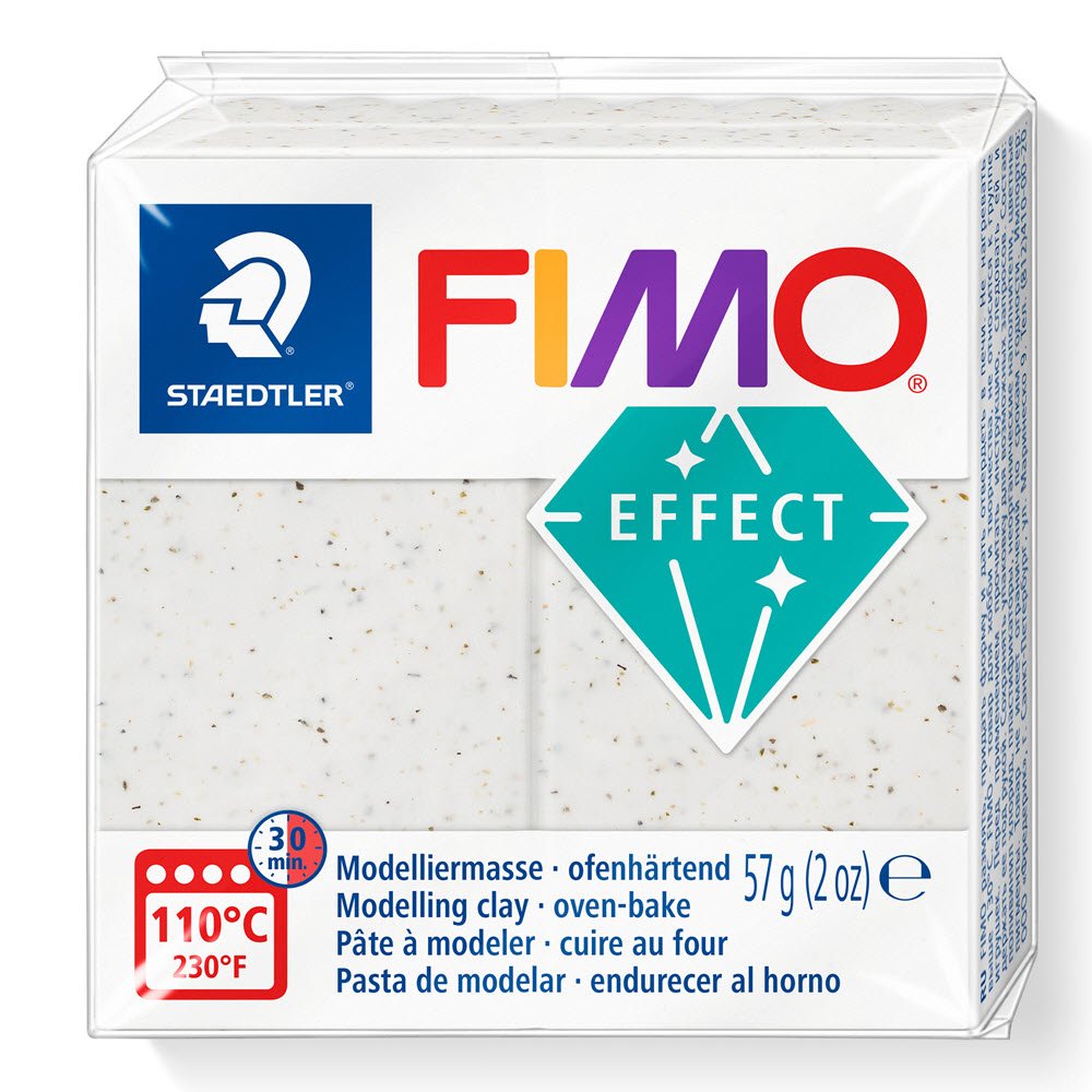 Fimo Effect 57g Botanik Hvid m.tangblade