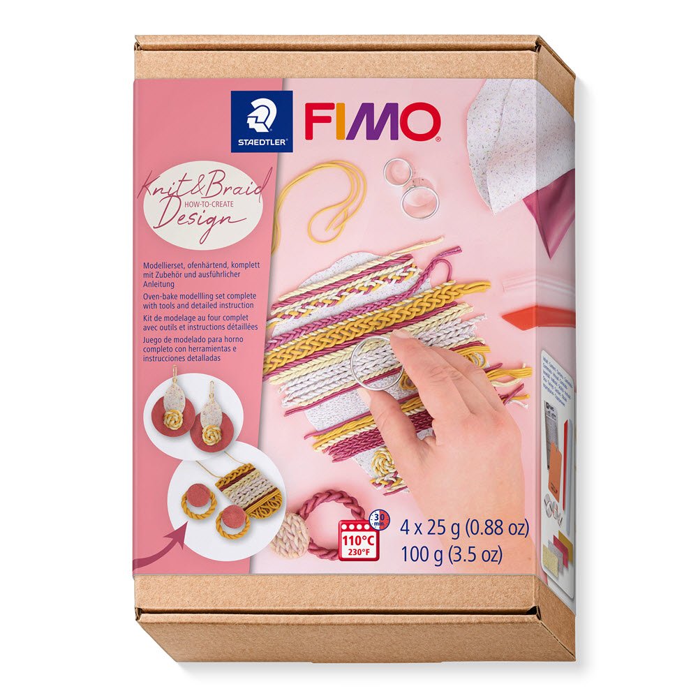 Fimo Smykke st Knit &amp; Braid how to create Design