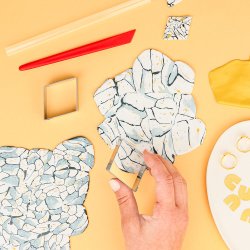 Fimo Smykke st Marble how to create Design