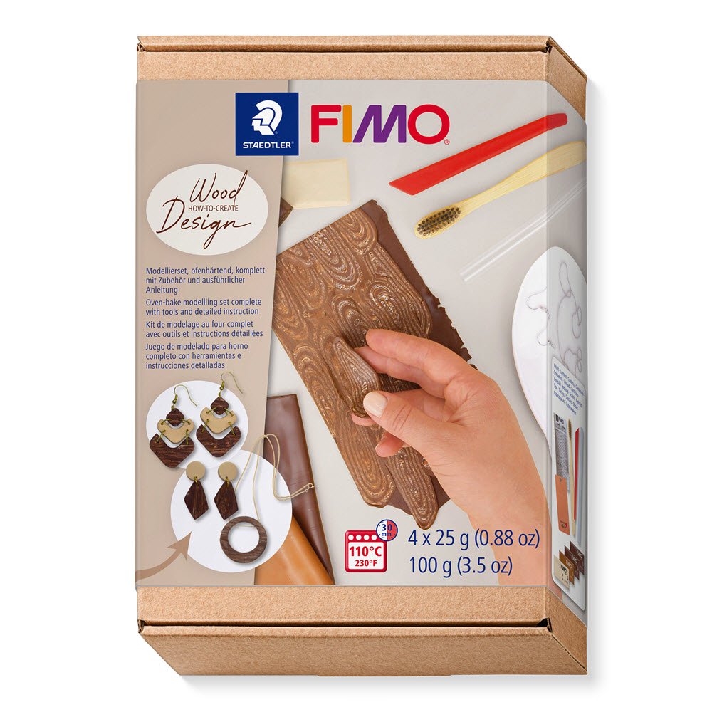 Fimo Smykke st Wood how to create Desing