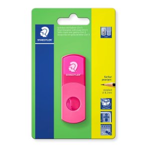 Staedtler Blyantspidser m. viskelder Neon Pink