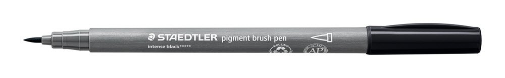 Staedtler Brush Pen Pigment Intens Sort