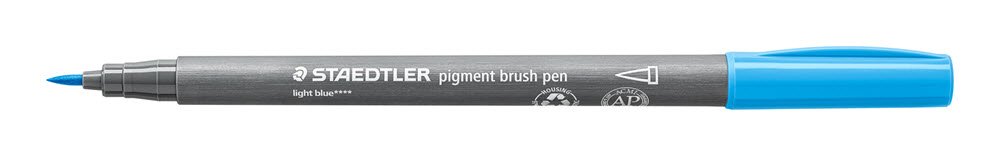 Staedtler Brush Pen Pigment Lys Bl