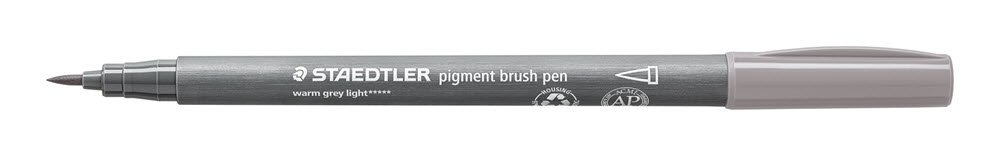 Staedtler Brush Pen Pigment Lys Gr
