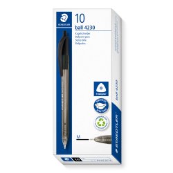 Staedtler Kuglepen Ball 4230 Sort Medium 10stk