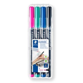 Staedtler Lumocolor Permanent 4 stk Fine