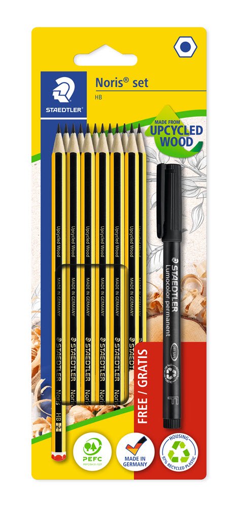 Staedtler noris blyanter 12 srk + 1 perm pen