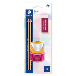 Staedtler Noris Blyantst m. visk og spidser ass.