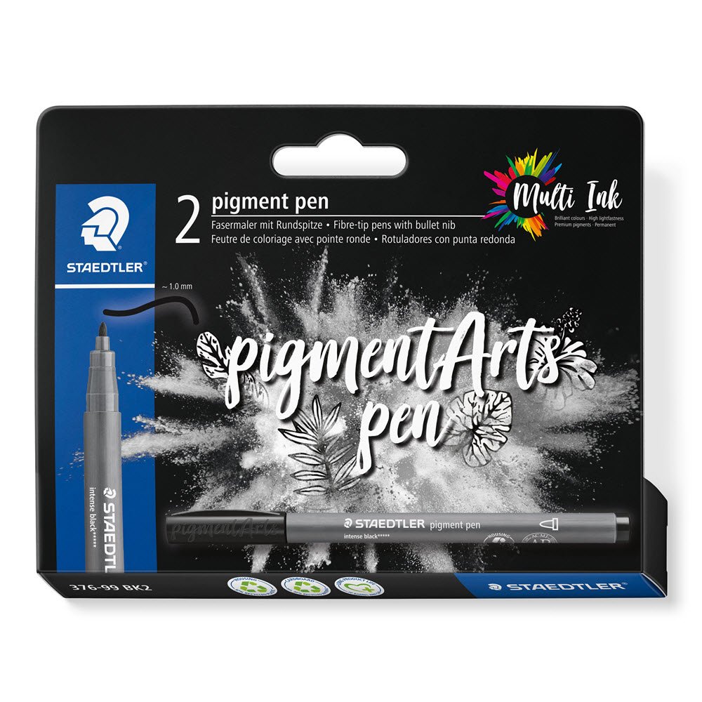 Staedtler Pigment pen 2 stk. intens sort