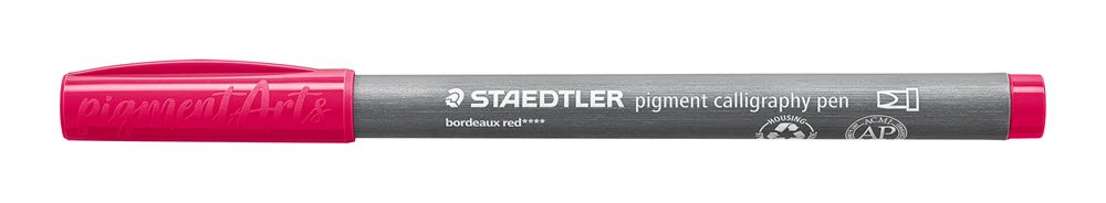 Staedtler pigment pen Calligrafi Bordeaux Rd