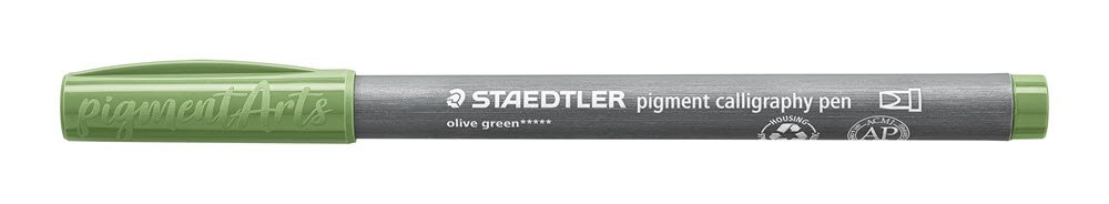 Staedtler pigment pen Calligrafi Oliven Grn