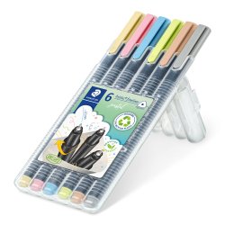 Triplus Fineliner Hygge 6stk Pastel