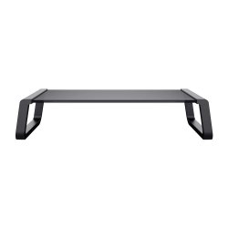 Monta Glass Monitor Stand, Black