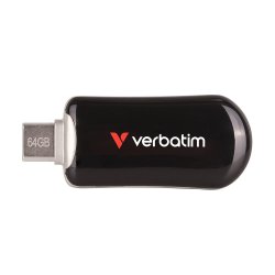 VERBATIM Plectra USB-C Flash Drive Black 64GB