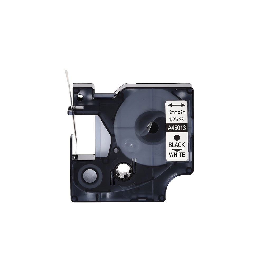 Wera D1 tape 12mm sort p� hvid