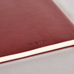 Wera Kalender 2027 A6 uge pr. opslag Horizontal Kastanjebrun