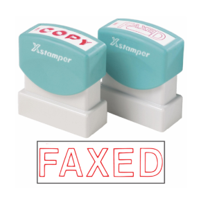 X-Stamper Faxed