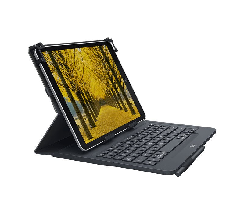 10'' Universal Folio w/Keyboard, Black (Nordic)